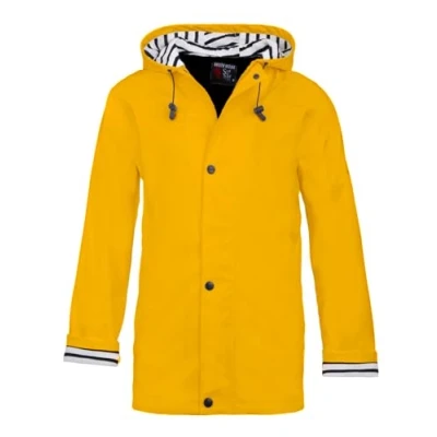 Image of Breizh Ocean Artic Waterproof Waxed with Striped Hood Polar Interior XS to 4XL