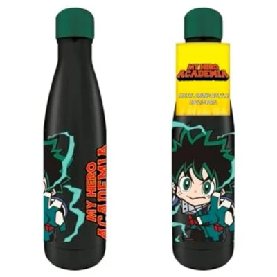Image of Pyramid International My Hero Academia (Chibi) Metal Drinks Bottle (Boxed), Lightweight and Portable, 17 fl oz / 500ml, One Size