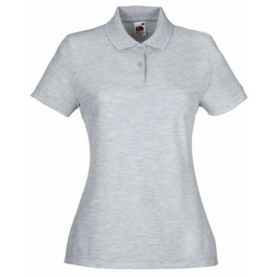 Image of Fruit Of The Loom 63212 women&#039;s Polo shirt in Grey