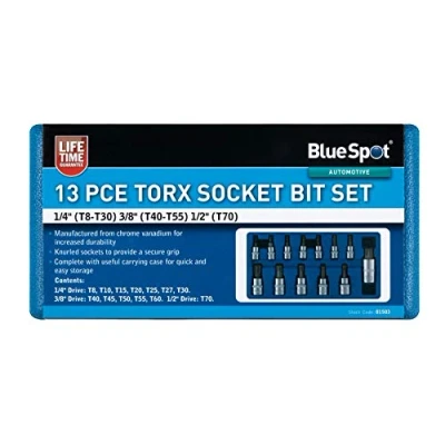 Image of Blue Spot Tools 01503 Torx Socket Bit Set (T8 T70)
