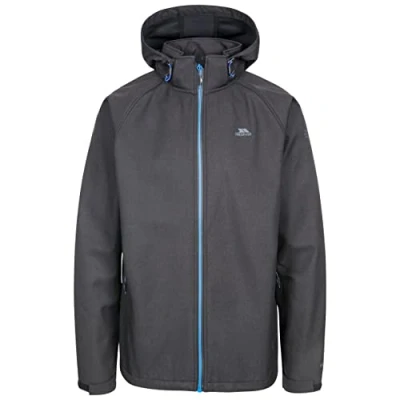 Image of Trespass Maverick Waterproof Softshell Jacket with Adjustable Zip Off Hood Navy, Small