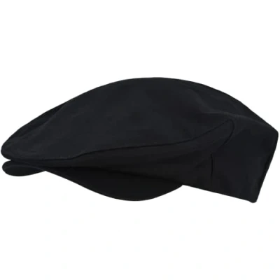 Image of True Religion Women&#039;s Flat Cap, Cotton Breathable Driving Newsboy Hat with Horseshoe Woven Logo Newsie, Black, One Size
