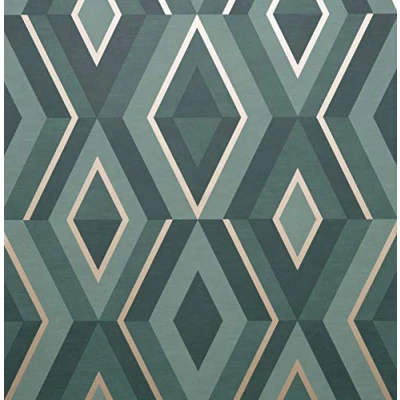 Image of Fine Décor FD42609 Shard Geo Emerald/Gold