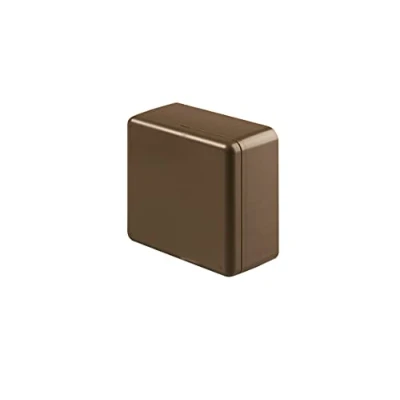 Image of POLY POOL PP0219.3 Square Wall Electrical Box for 20 x 10 mm, 15 30 40 mm Brown Junction Made in Italy
