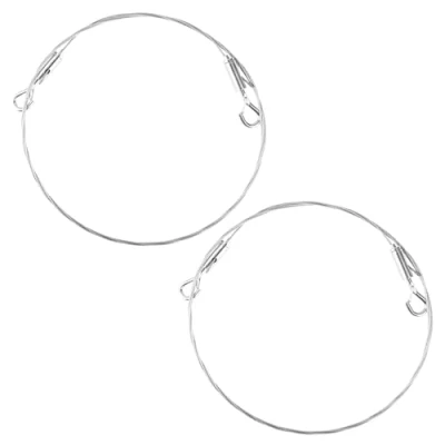Image of Bojueshaw 2pcs Picture Hanging Wire,Heavy Duty Stainless Steel Mirror Wire Kit,Adjustable Cord for Picture,Mirror,Curtain
