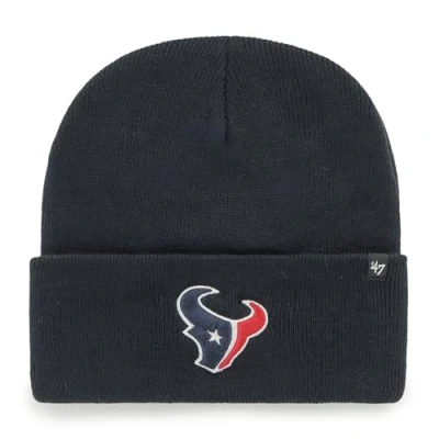Image of 47 NFL Houston Texans Unisex Cuff Knit Beanie, Navy Blue