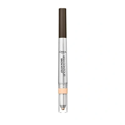 Image of L&#039;Oreal Paris High Contour Brow Pencil &amp; Highlighter Duo 109 Ebony