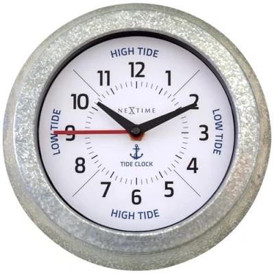 Image of NeXtime Wall Clock, Metal, Blue, One Size