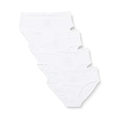 Image of DIM Coton PLUS 2 PACK Briefs, Women&#039;s, Size: Medium, Blanc