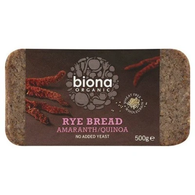 Image of Biona Org Amaranth Quinoa Rye Bread 500g x 2 (Pack of 2)