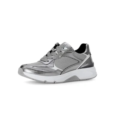 Image of Gabor Rollingsoft Sensitive 56.893.69 Women&#039;s Sneaker Size 4.5 (UK) 37.5 (EU) Silver