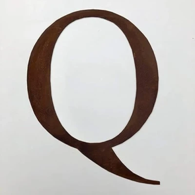 Image of Classic 12&quot; Tall Rusty Metal Letters, Personalised Signs And Gifts For The Home Garden Presents (Classic Q)