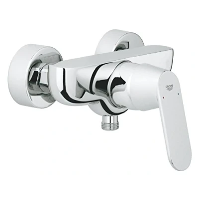 Image of GROHE Eurosmart Cosmopolitan Single Lever Shower Mixer A Wall Mounted Chrome Tap That’S German Engineered and Easy To Clean 32837000