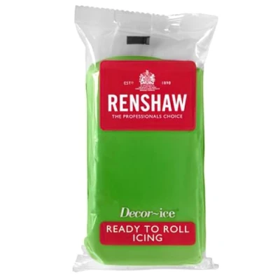 Image of Renshaw Lincoln Green Ready to Roll Fondant Icing Sugarpaste, 250g (Pack of 1)