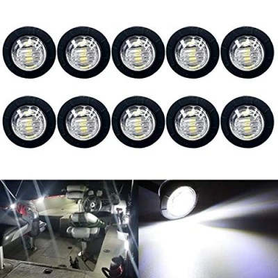 Image of 10 Pack Waterproof Marine Boat Led Lights, Underwater Lighting, Utility Interior Lights Navigation Deck Courtesy 12V for Yacht Fishing Pontoon Sailboat Kayak (White)
