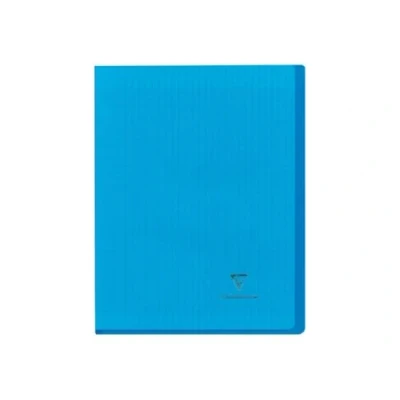 Image of Clairefontaine Ref 951402C Koverbook Side Stapled Notebook (48 Pages) A5+ in Size, Séyès Ruling, Polypro Cover, 90gsm Brushed Vellum Paper Blue Cover