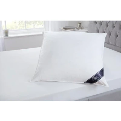 Image of Littens Extra Filled 80cm x Luxury European Continental White Goose Feather &amp; Down Large Square Pillow 230TC 100% Cotton Casing, Proof (32&quot; 32&quot;)