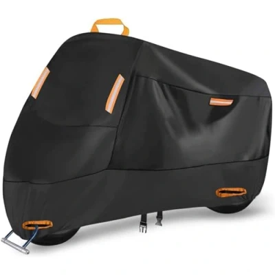 Image of LJLBFB Motorbike Cover for Piaggio Medley 150, Waterproof Outdoor Oxford Motorcycle Scooter Cover, With Lock Holes Uv &amp; Wind Resistant,B/300D