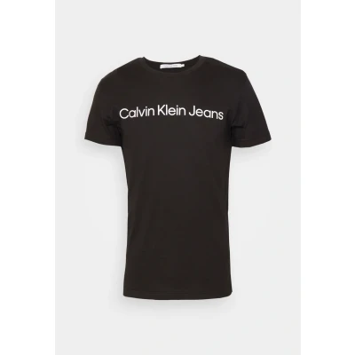Image of Calvin Klein Jeans CORE Institutional LOGO SLIM TEE Print Tshirt, Men&#039;s, Size: XS, Zwart