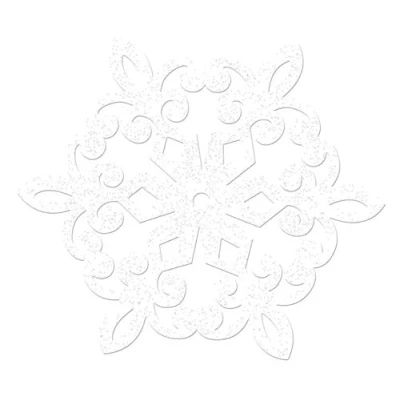 Image of Christmas Glitter Snowflake Cut out Mega Value Packs /20