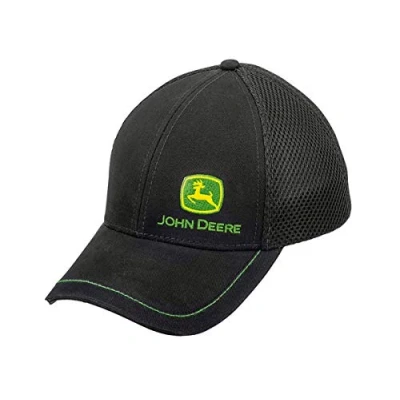Image of John Deere Cap with fabric mesh, black