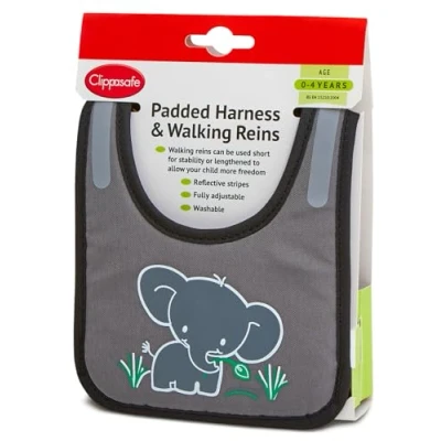 Image of Clippasafe Padded Harness &amp; Reins (Elephant Motif)