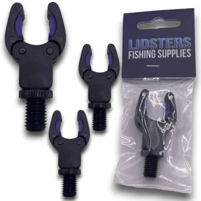 Image of 3 x LFS Rod Rests Self Adjusting Secure Back Butt Rest Carp Fishing (3 Purple Rests)