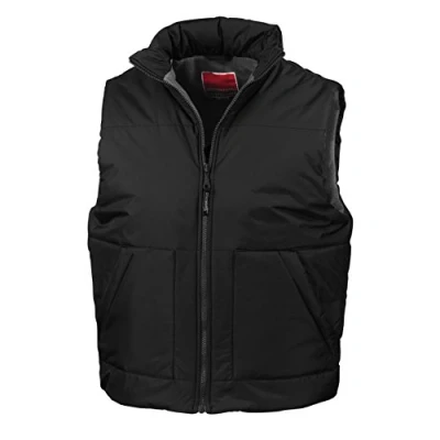 Image of Result RE44A Fleece Lined Bodywarmer Black, 2X Large