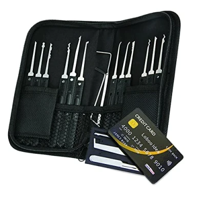 Image of Loboo Idea Credit Card Lock Picking Tool Kit (17pcs Pick Set and Card)