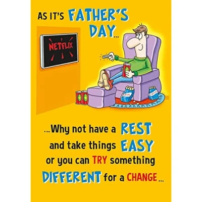 Image of Humour Funny Father&#039;s Day Card 9 x 6 inches Regal Publishing