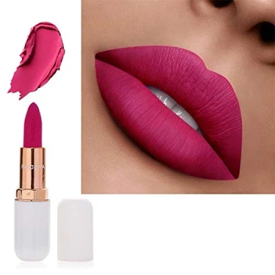 Image of AQUAPURITY PHOERA ABSOLUTE VELVET MATTE LIPSTICK LONG LASTING WATERPROOF PIGMENT MAKEUP UK (103 Lust)