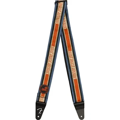 Image of Fender George Harrison Dark Horse Logo Guitar Strap, 2in