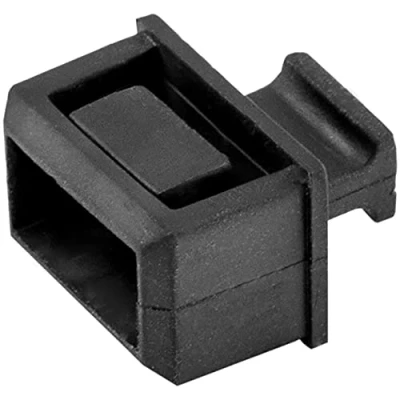 Image of StarTech.com 10 Pack SFP Dust Cover for Open SFP/SFP+ Slot Plug Fiber Optic Caps Port Anti Network Switch Protector Durable TPE Material w/Pull Tab (SFPCAP10)
