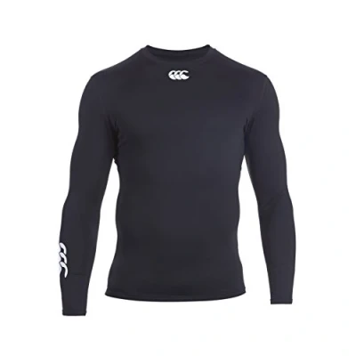 Image of Canterbury of New Zealand Mens Long Sleeve Cold Baselayer Shirt S, Black