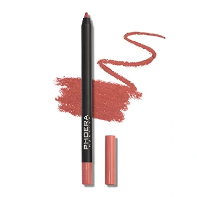 Image of AQUAPURITY PHOERA MATTE SUPER Smooth Pigmented Lip Liner Long lasting Smudge proof Pencil Waterproof Makeup Contour Lipliner SMOOTH(002 Wedding)