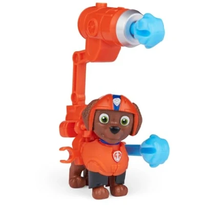Image of Paw Patrol, Movie Collectible Zuma Action Figure with Clip on Backpack and 2 Projectiles, Kids’ Toys for Ages 3 up