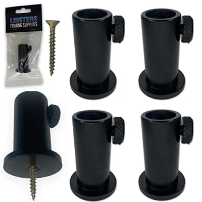 Image of 4 LFS Black Aluminium Stage stand For 16mm Carp Coarse Fishing Fits Bank Sticks