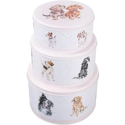 Image of Wrendale Designs &#039;A Dog&#039;s Life&#039; Dog Nesting Cake Tins