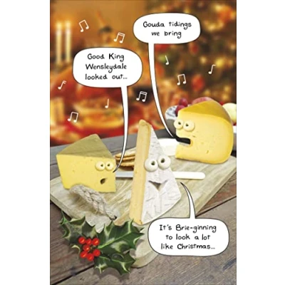 Image of Good King Wensleydale Funny Christmas Greeting Card Humour Xmas 670849