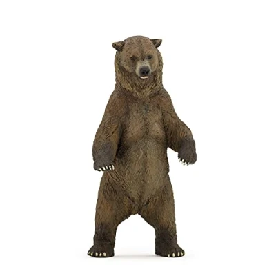 Image of Papo WILD ANIMAL KINGDOM Tiere Figurine, 50153 Grizzly Bear, Multicolour, Small