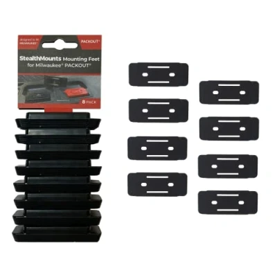 Image of StealthMounts PAC F 01 8 Mounting Feet, Black, pack