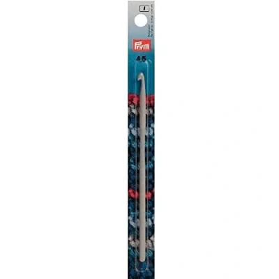 Image of Prym Wool Crochet Hook Without Handle 14cm, 4.50mm, Synthetic Material, Grey, 19.5 x 1.7 7 cm