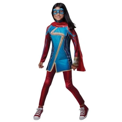 Image of Rubie&#039;s 3014669 10 Ms Marvel Child Costume, Girls, Multicoloured, 9 Years
