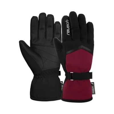 Image of Reusch Moni R TEX® XT Warm, Waterproof, Windproof and Breathable Winter Gloves, Finger Snow Ski Gloves for Women Unhindered Freedom of Movement