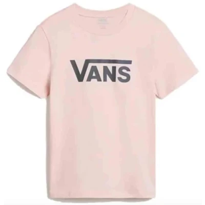 Image of Vans Women&#039;s Drop V Ss Crew B T Shirt, Orange, M