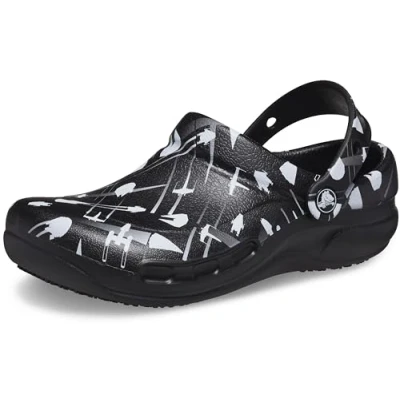 Image of Crocs Unisex Bistro Graphic Clog Clog, Star Wars Black, 7 UK Men/ 8 Women