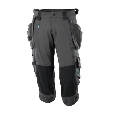Image of Mascot 17049 311 18 C43 Stretch Short Trousers with Pockets, Dark Anthracite,
