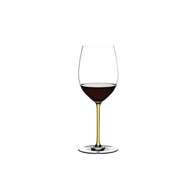 Image of Riedel Hand Made Fatto A Mano Cabernet/Merlot Wine Glass Yellow