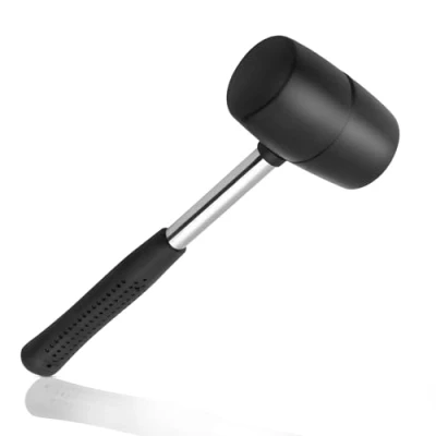 Image of YCLFHOO Rubber Mallet,12oz Camping Hammer with Sturdy Handle,26 * 8cm Tent Peg Mallet for Tents/Canopies/Camping/Outdoors