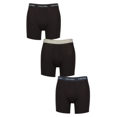 Image of Calvin Klein Underwear Brief 3 PACK Pants, Men&#039;s, Size: XS, Black/grey heather/navy